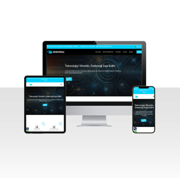 IT / Bilişim / Ajans Hazır Web Sitesi Paketi – Vadi
